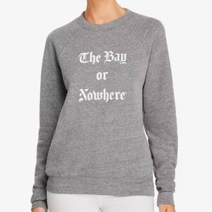 Knowlita The Bay Or Nowhere Heather Gray Crewneck Sweatshirt Medium